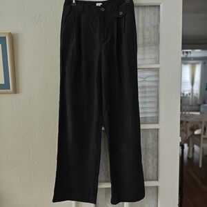 A New Day Wide Leg Black Trousers